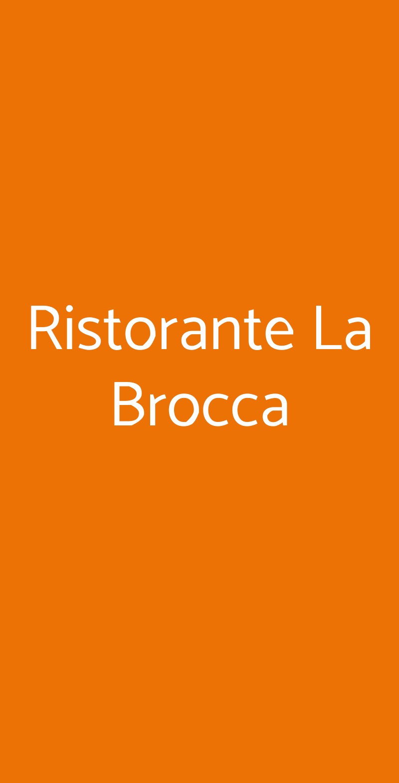 Ristorante La Brocca Montottone menù 1 pagina