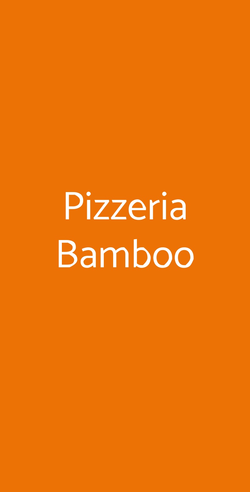 Pizzeria Bamboo Porto San Giorgio menù 1 pagina
