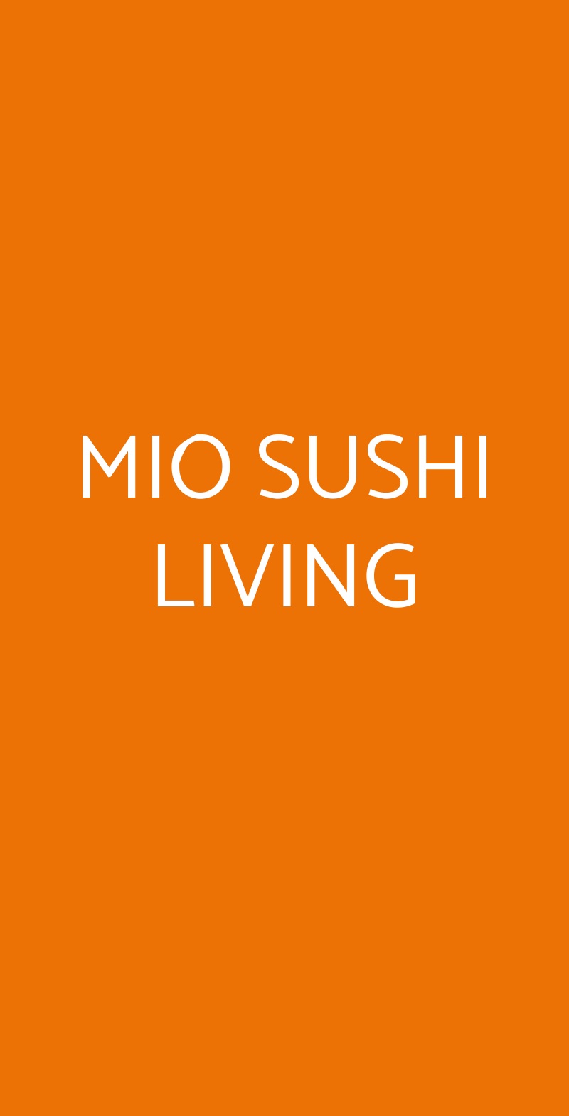 MIO SUSHI LIVING Vimercate menù 1 pagina