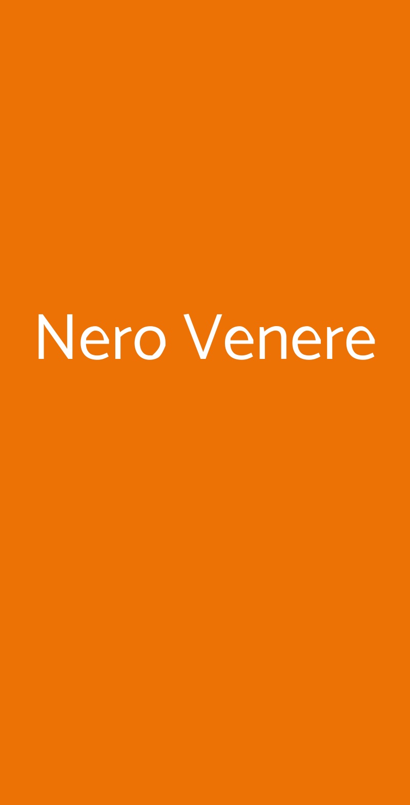 Nero Venere Porcia menù 1 pagina