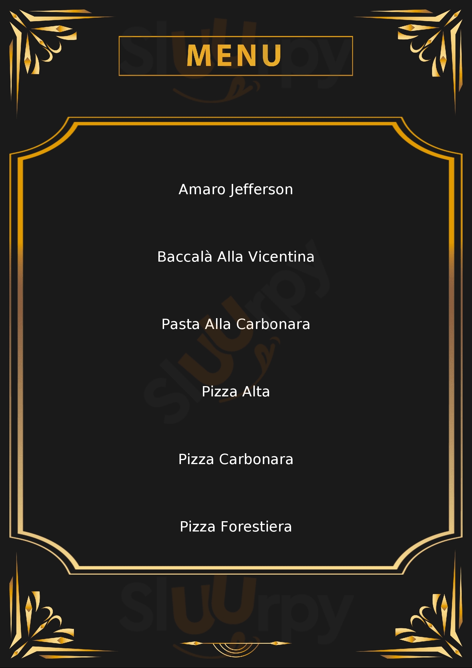 Pizzeria Abruzzese Pordenone menù 1 pagina
