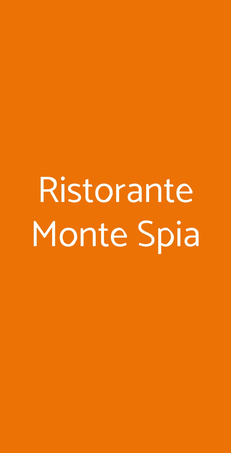 Ristorante Monte Spia Montereale Valcellina menù 1 pagina