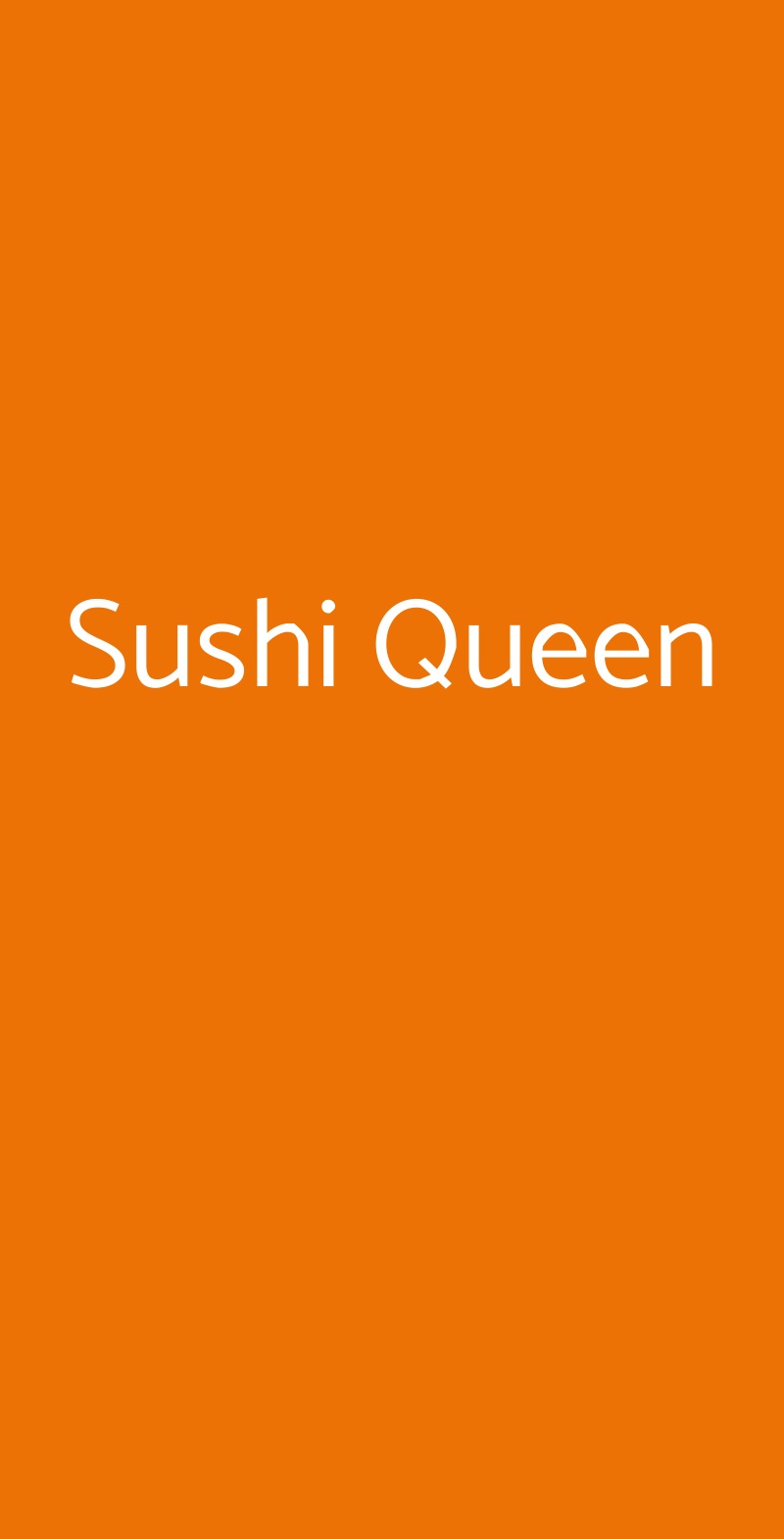 Sushi Queen Trieste menù 1 pagina