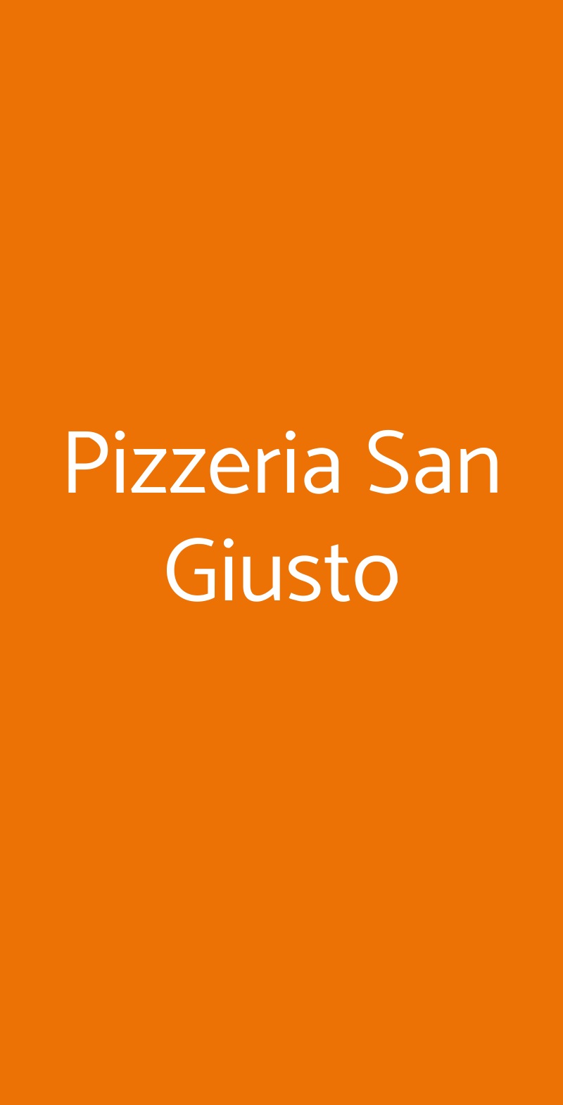Pizzeria San Giusto Trieste menù 1 pagina