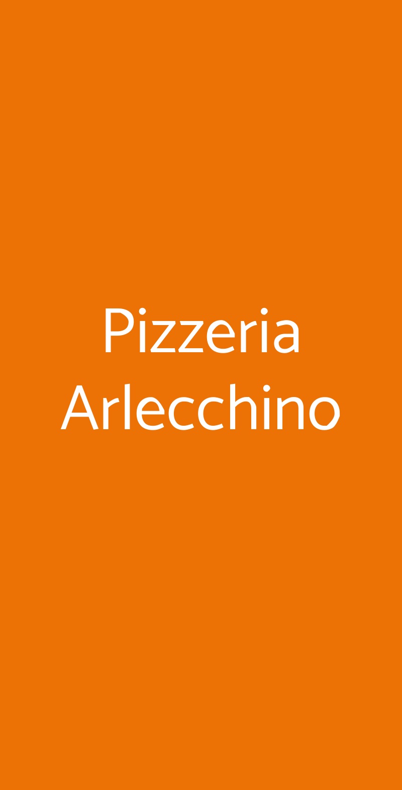 Pizzeria Arlecchino Trieste menù 1 pagina