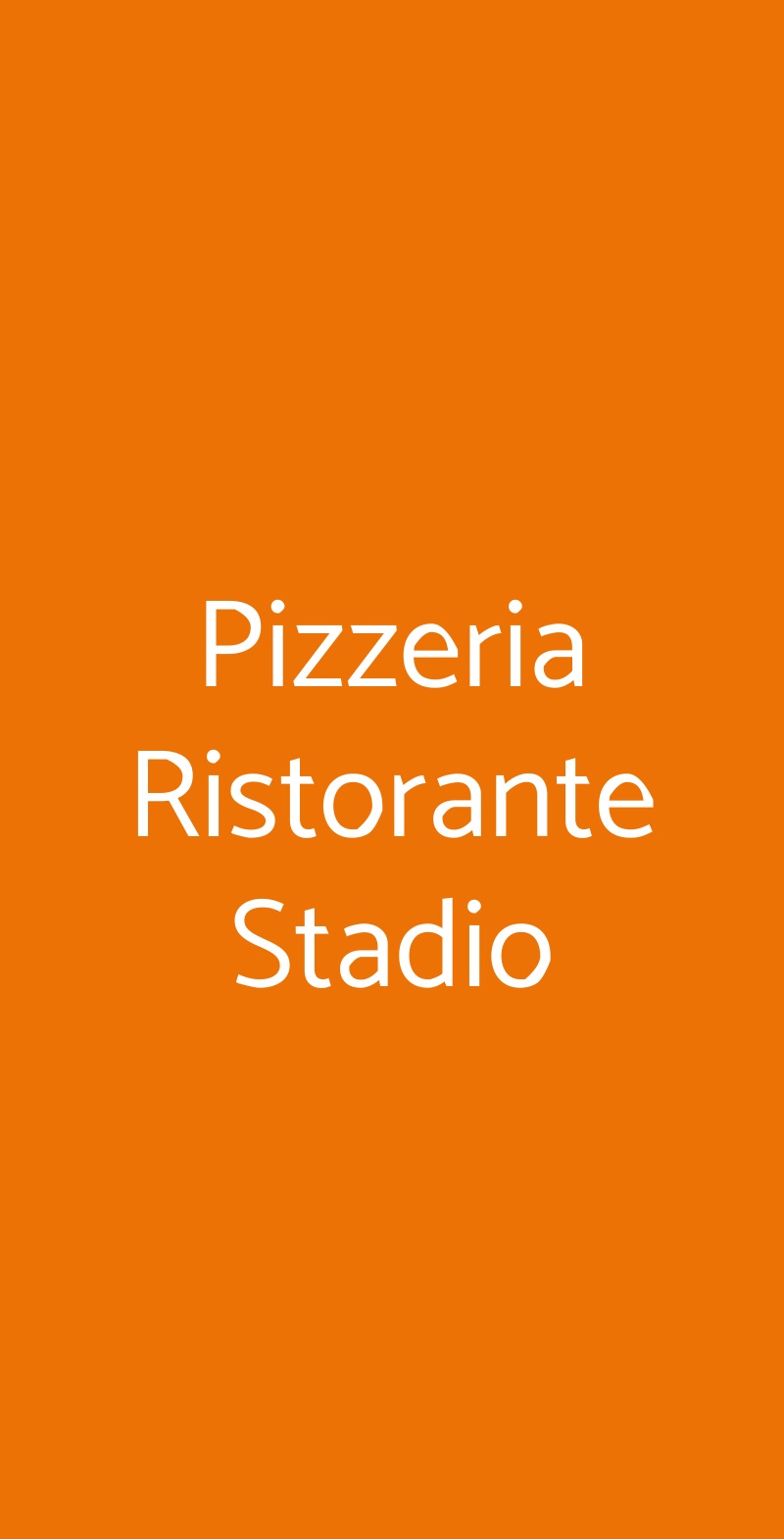 Pizzeria Ristorante Stadio Trieste menù 1 pagina