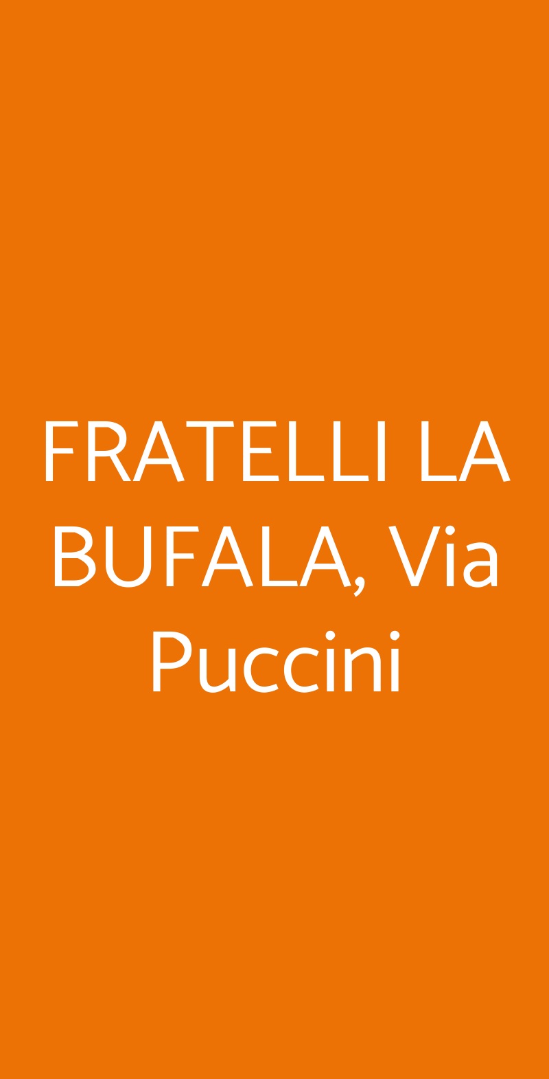 FRATELLI LA BUFALA, Via Puccini Catania menù 1 pagina