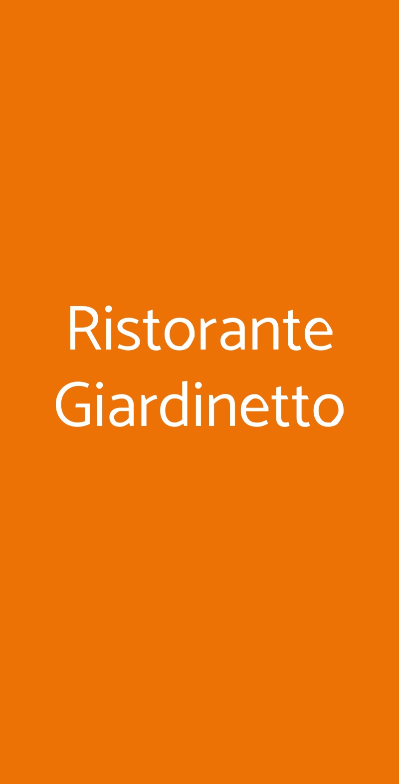 Ristorante Giardinetto Pettenasco menù 1 pagina