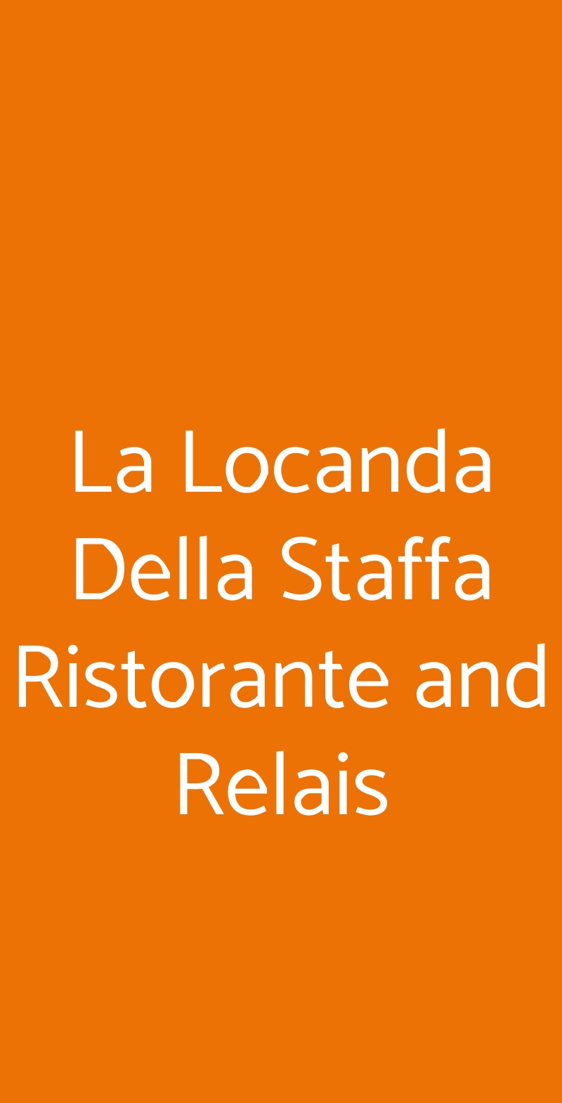 La Locanda Della Staffa Ristorante and Relais Marano Ticino menù 1 pagina