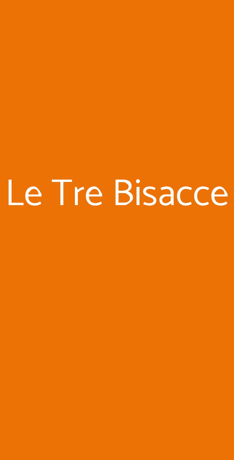 Le Tre Bisacce Bellinzago Novarese menù 1 pagina