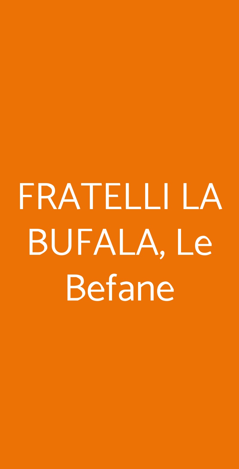 Fratelli La Bufala - Rimini le Befane Rimini menù 1 pagina