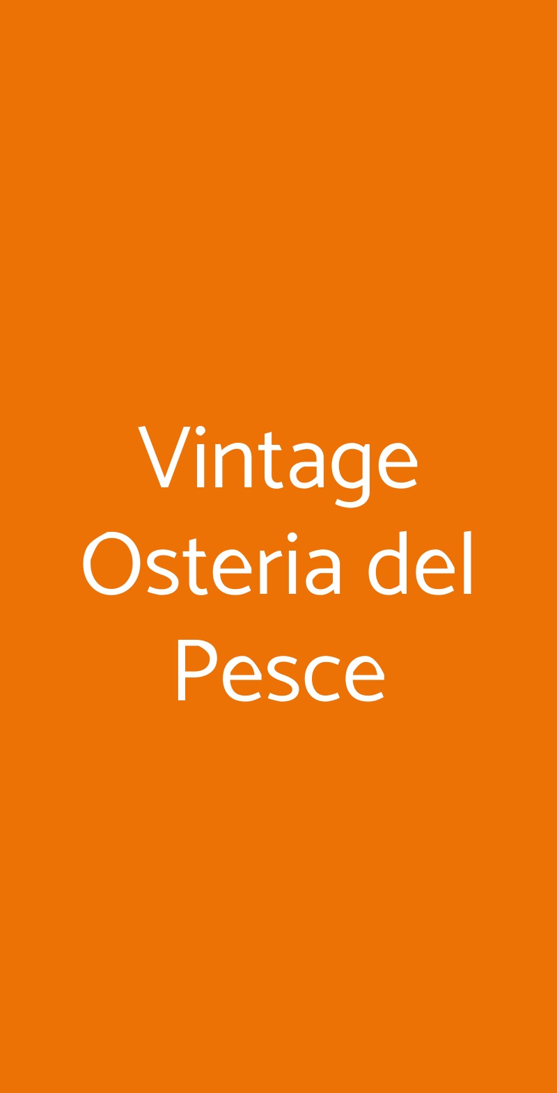 Vintage Osteria del Pesce Castel San Pietro Terme menù 1 pagina