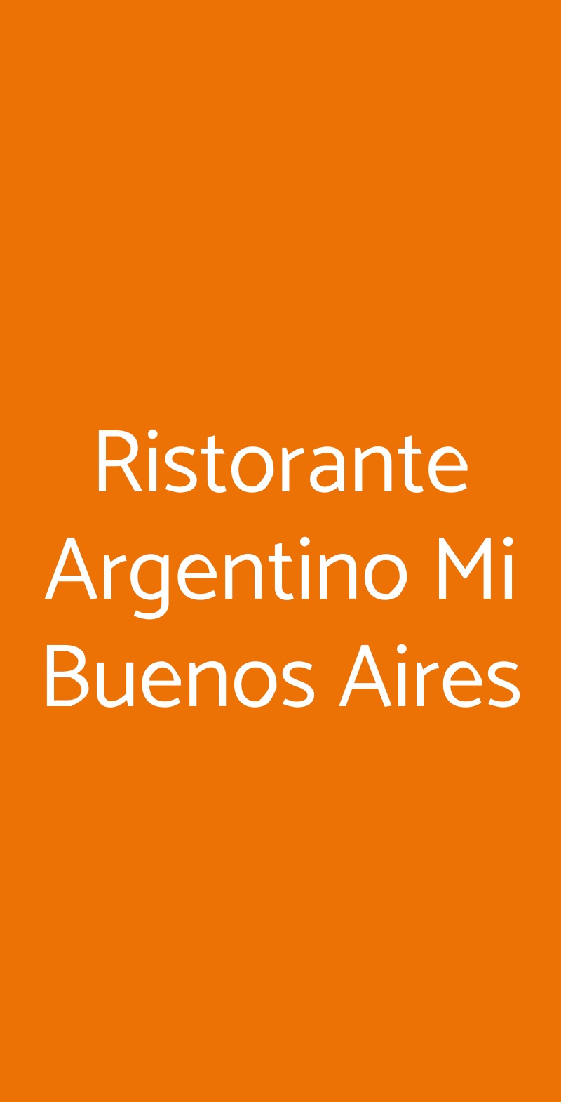 Ristorante Argentino Mi Buenos Aires Biella menù 1 pagina