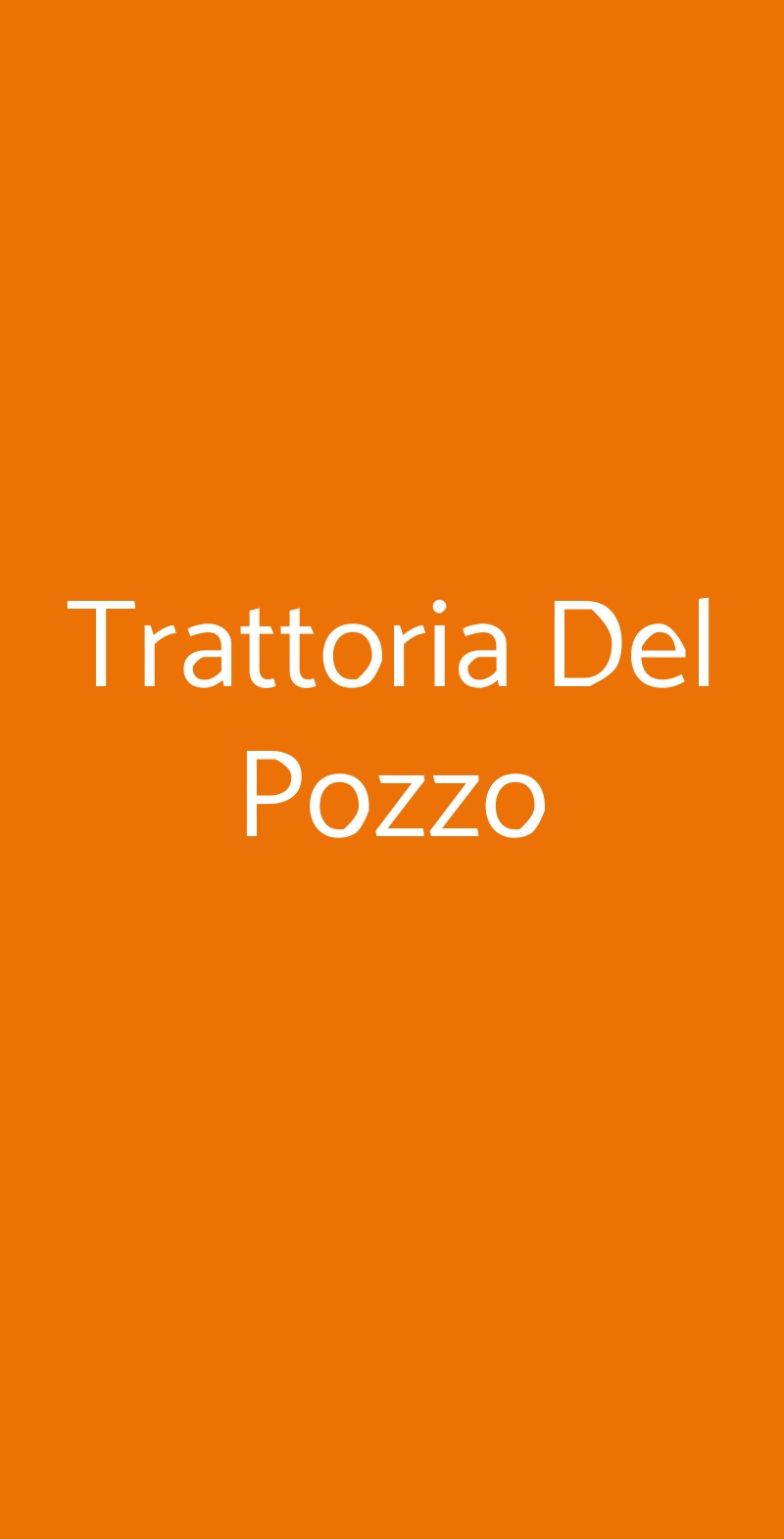 Trattoria Del Pozzo Cortiglione menù 1 pagina