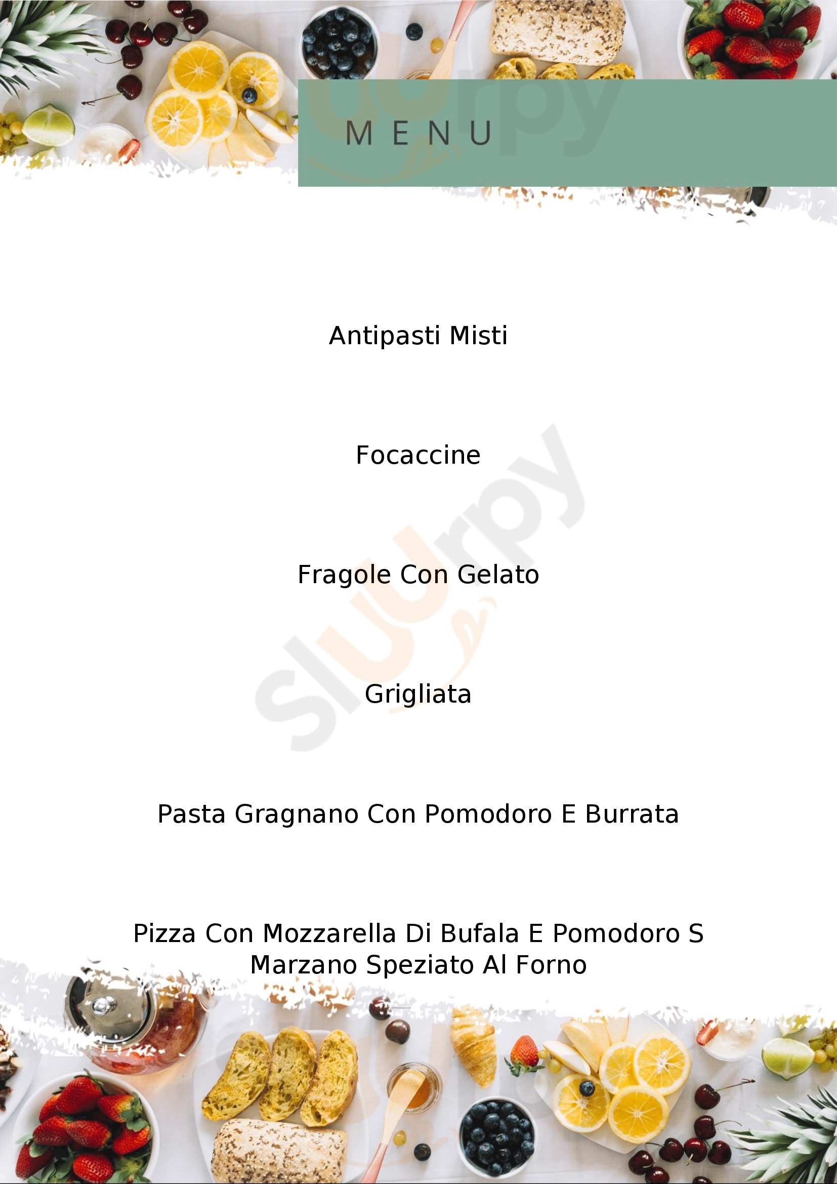 Eataly San Damiano d&#39;Asti menù 1 pagina