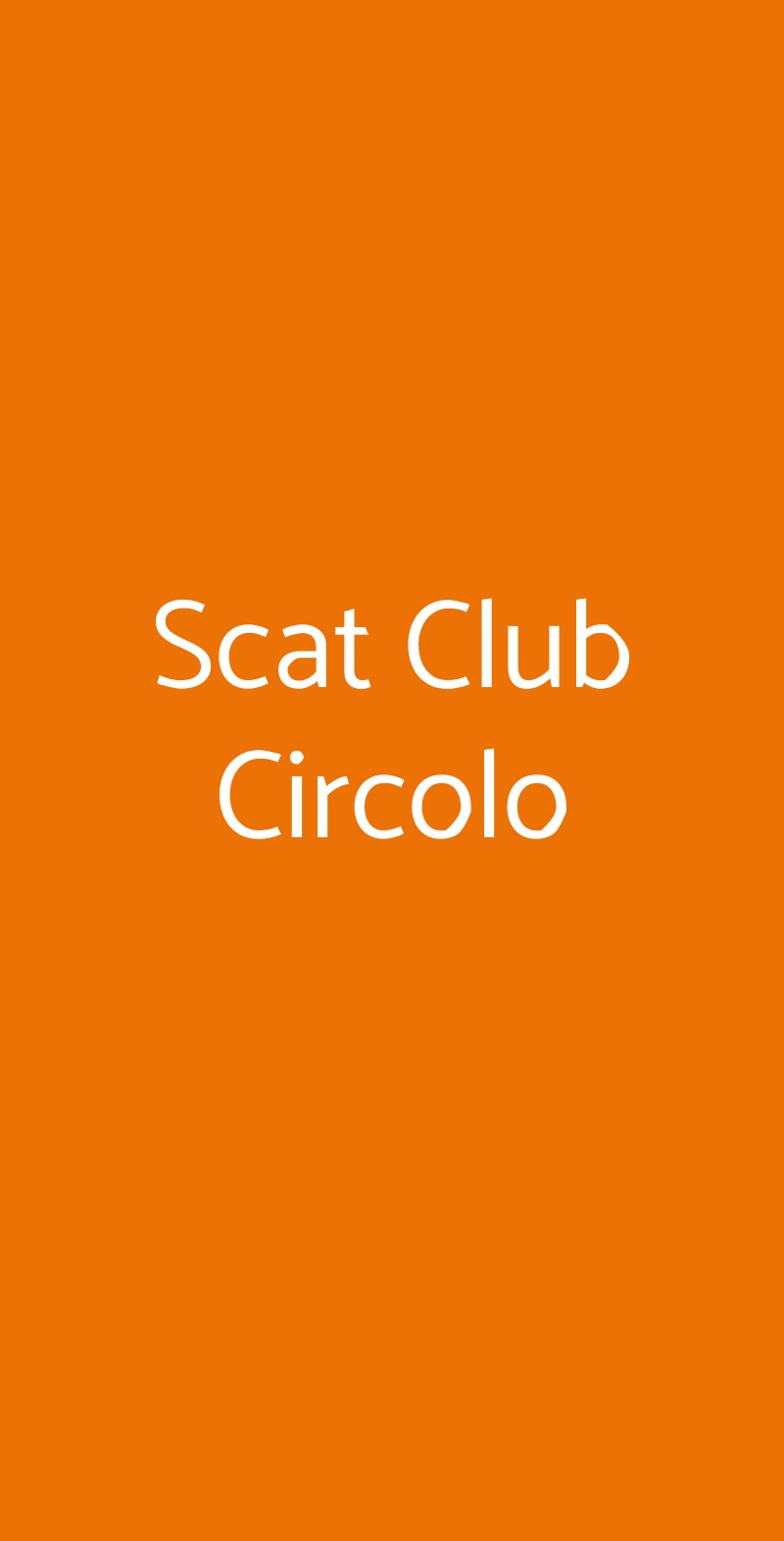 Scat Club Circolo Asti menù 1 pagina