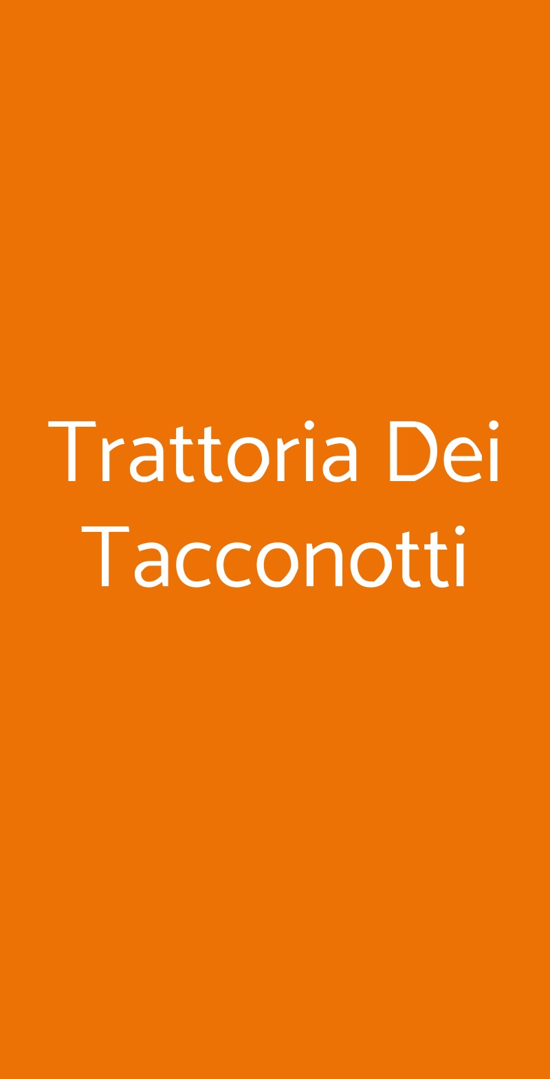 Trattoria Dei Tacconotti Frascaro menù 1 pagina