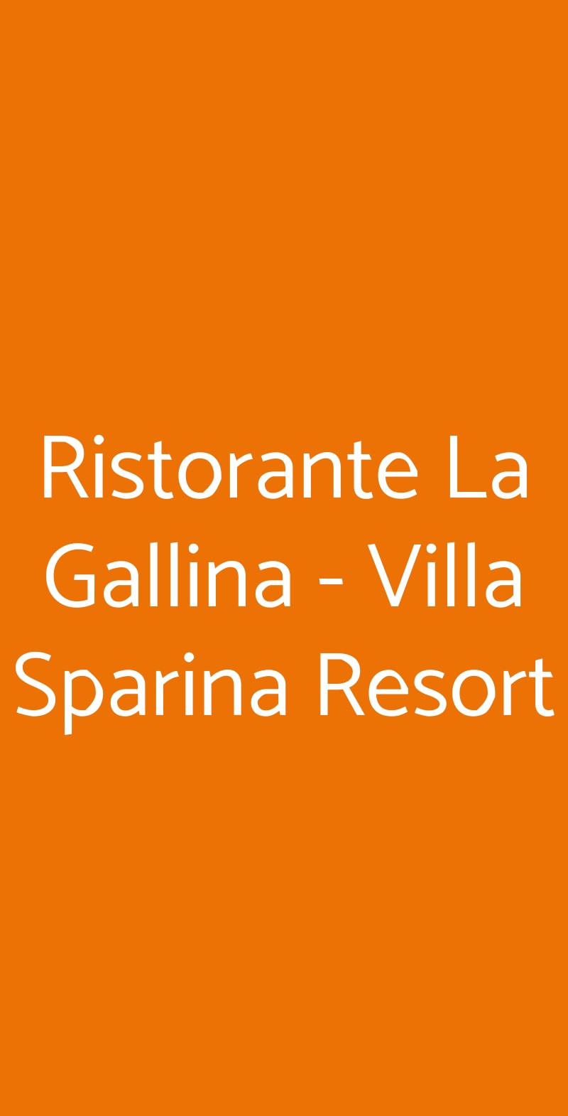 Ristorante La Gallina - Villa Sparina Resort Gavi menù 1 pagina