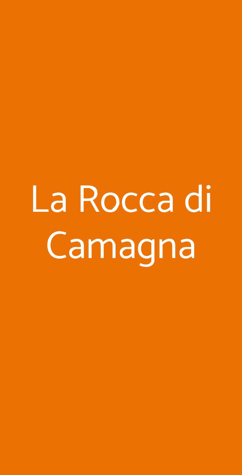 La Rocca di Camagna Camagna Monferrato menù 1 pagina