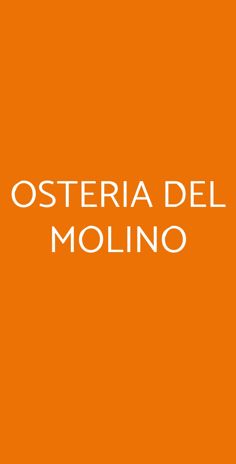 OSTERIA DEL MOLINO Gavi menù 1 pagina