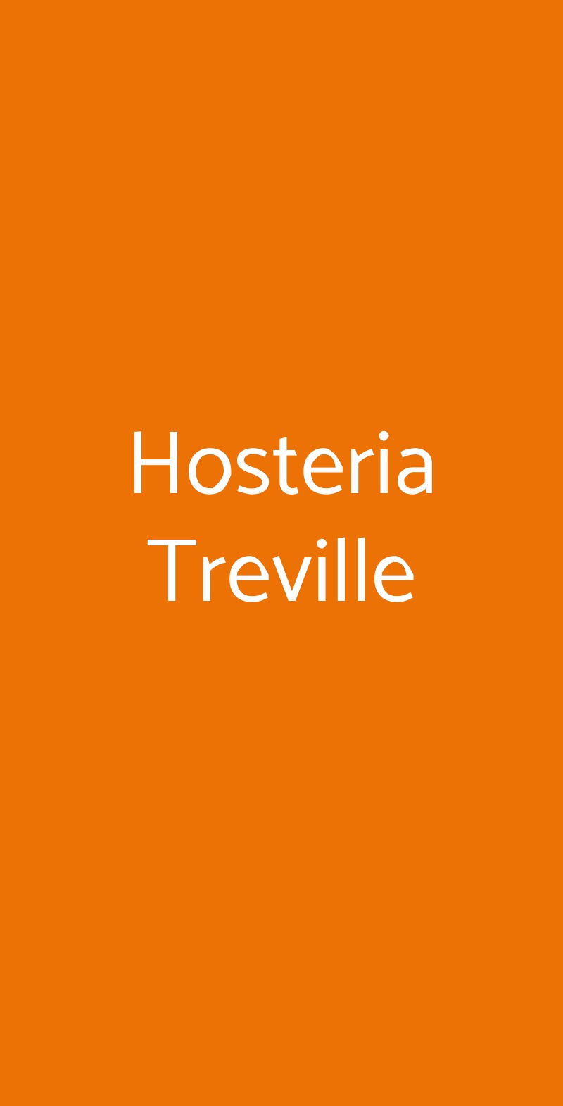 Hosteria Treville Treville menù 1 pagina