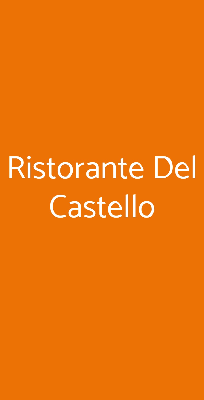 Ristorante Del Castello Cereseto menù 1 pagina
