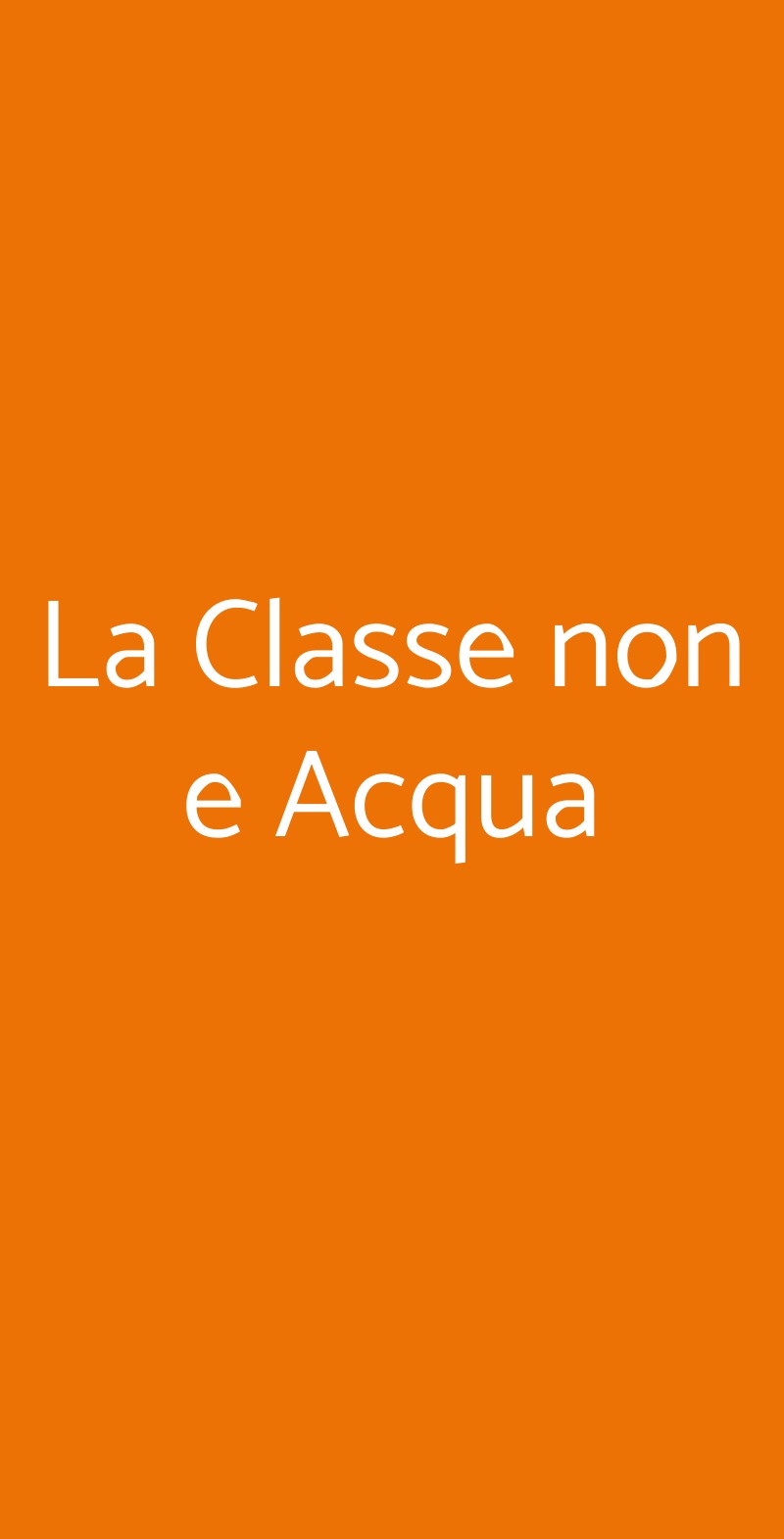 La Classe non e Acqua Vignale Monferrato menù 1 pagina
