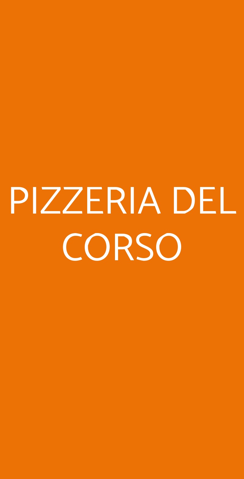 PIZZERIA DEL CORSO Lavagna menù 1 pagina