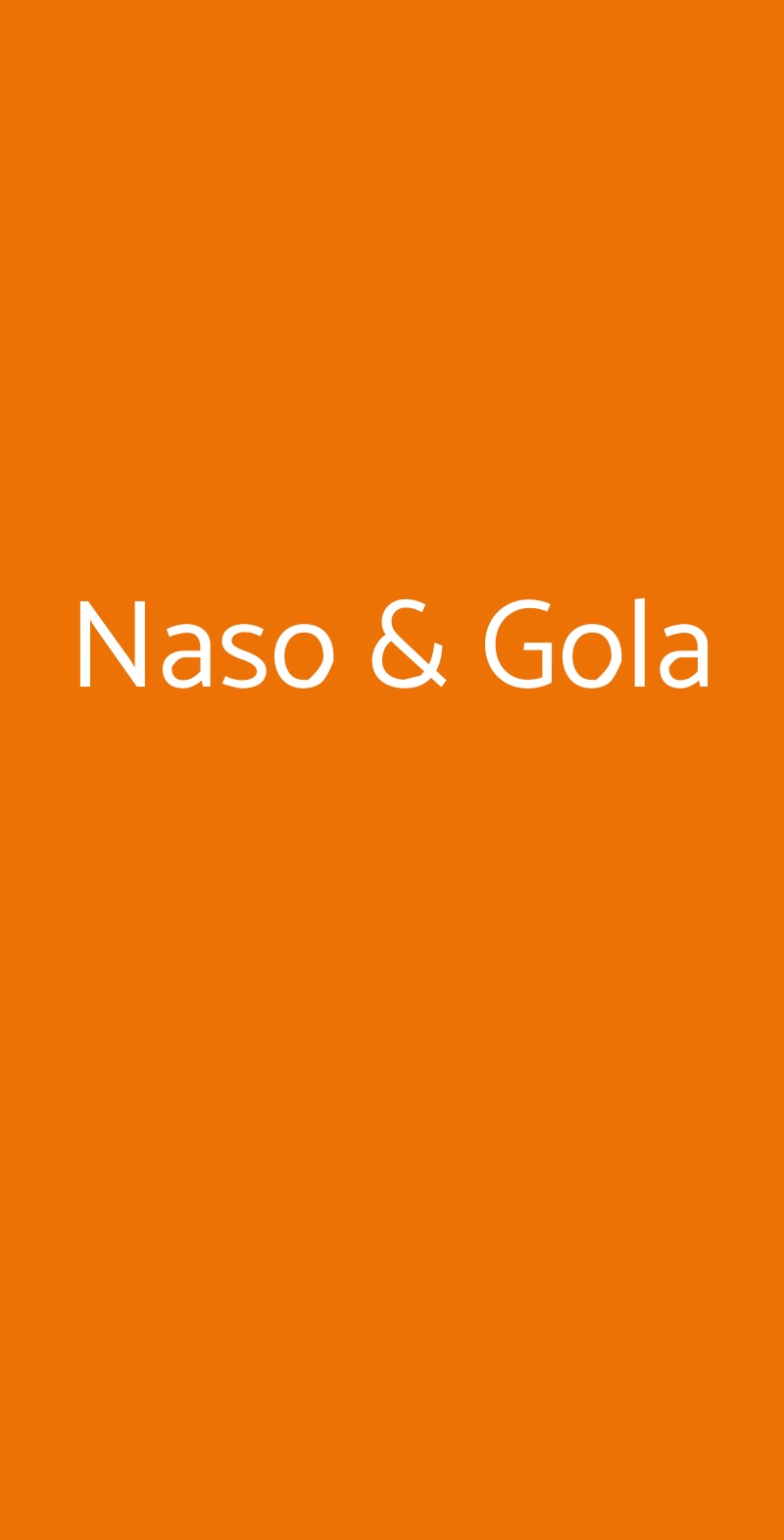 Naso & Gola Alice Bel Colle menù 1 pagina