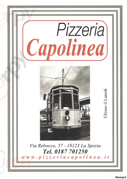 CAPOLINEA La Spezia menù 1 pagina