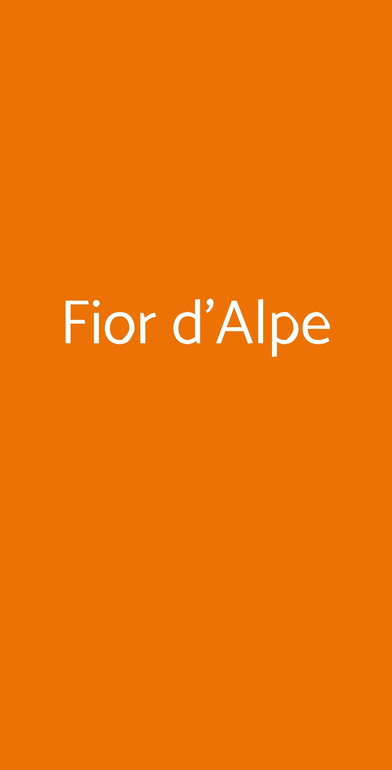 Fior d'Alpe Valdidentro menù 1 pagina