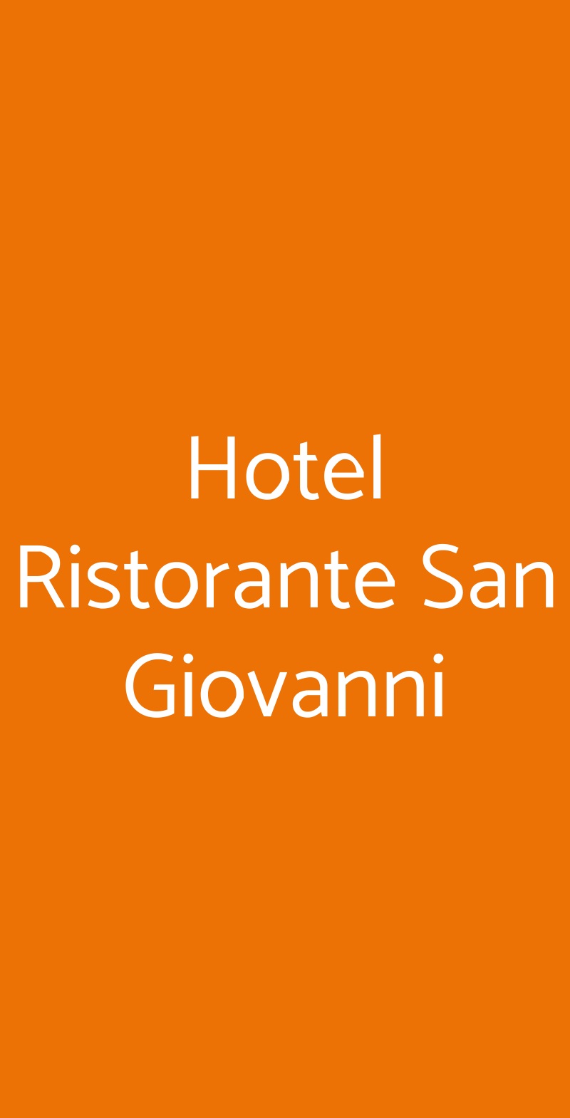 Hotel Ristorante San Giovanni Livigno menù 1 pagina