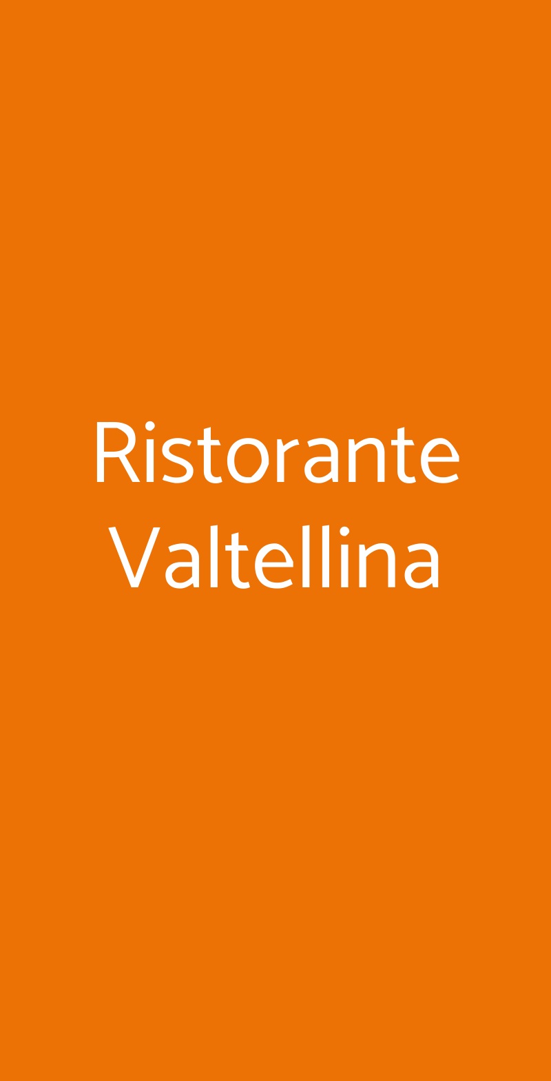 Ristorante Valtellina Livigno menù 1 pagina
