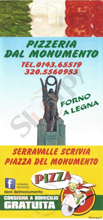 DAL MONUMENTO Serravalle Scrivia menù 1 pagina