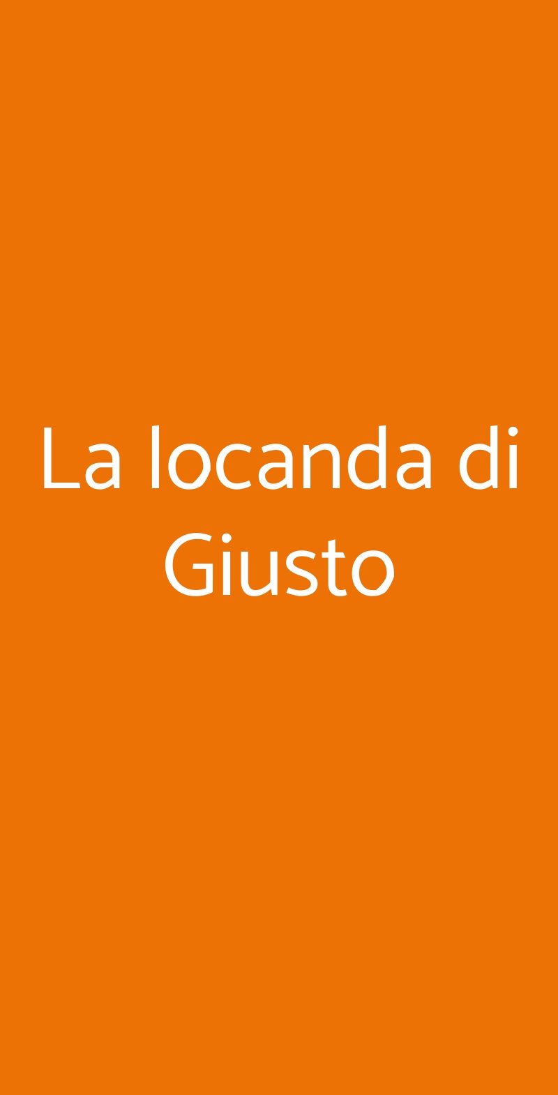 La locanda di Giusto Trigolo menù 1 pagina