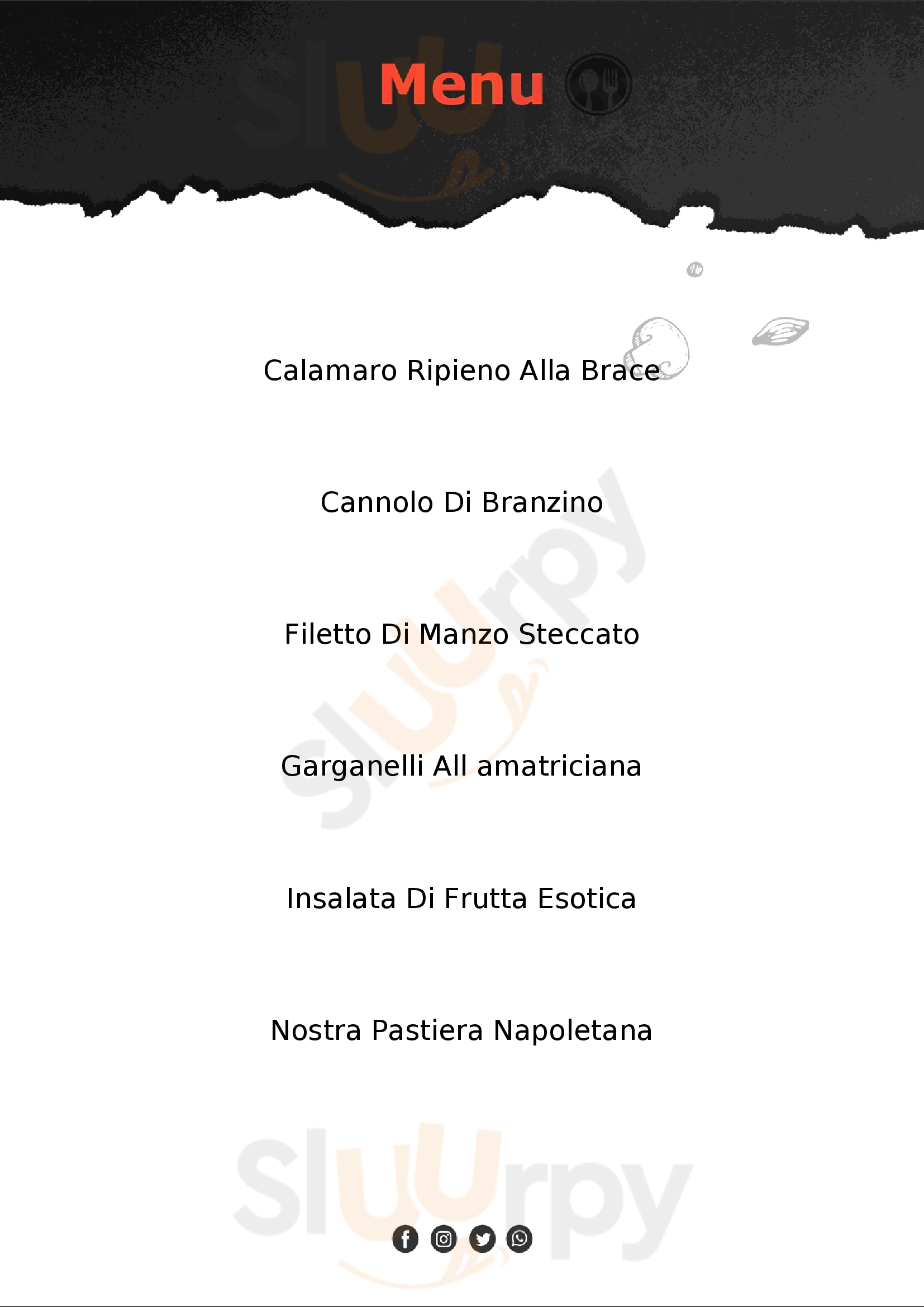 Peperoncino Ristorante & Braceria Crema menù 1 pagina