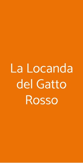 La Locanda Del Gatto Rosso, Milano