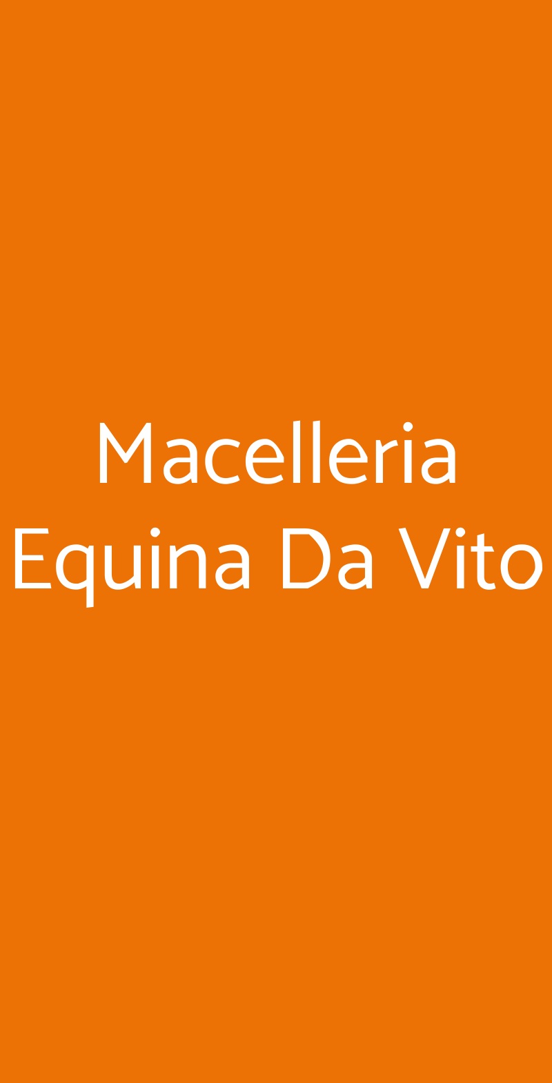 Macelleria Equina Da Vito Milano menù 1 pagina