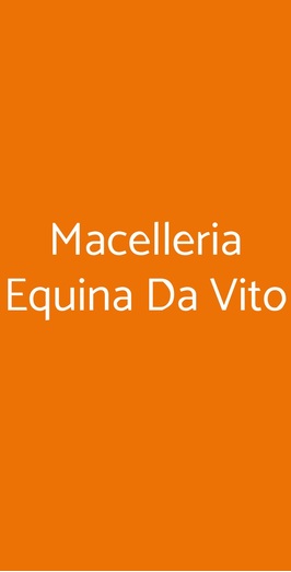 Macelleria Equina Da Vito, Milano