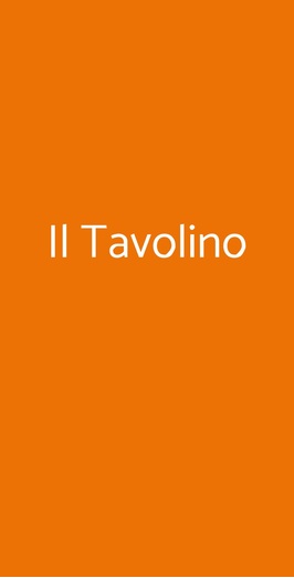 Il Tavolino, Milano