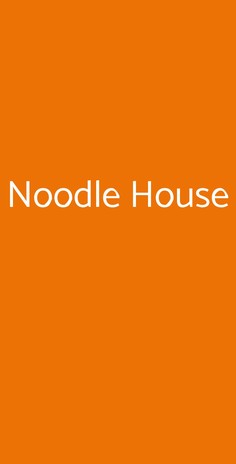 Noodle House Milano menù 1 pagina