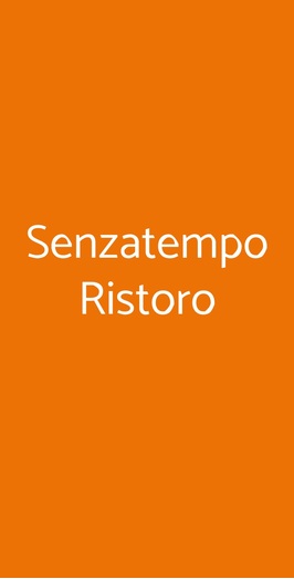 Senzatempo Ristoro, Milano