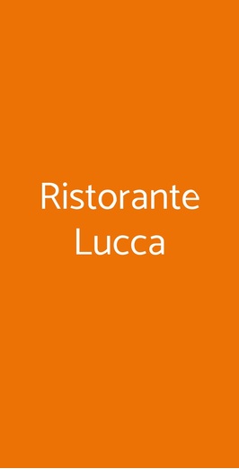 Ristorante Lucca, Milano