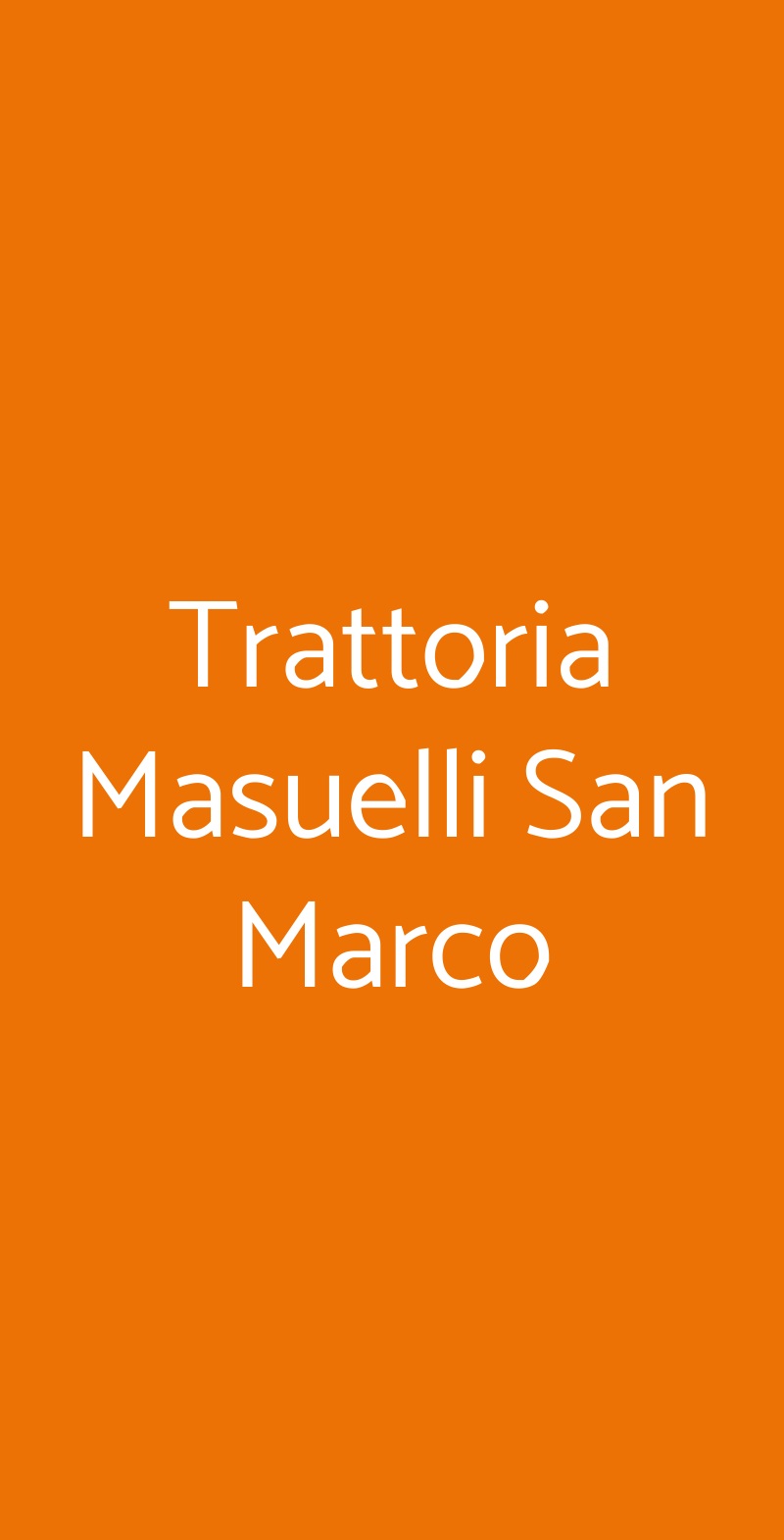 Trattoria Masuelli San Marco Milano menù 1 pagina