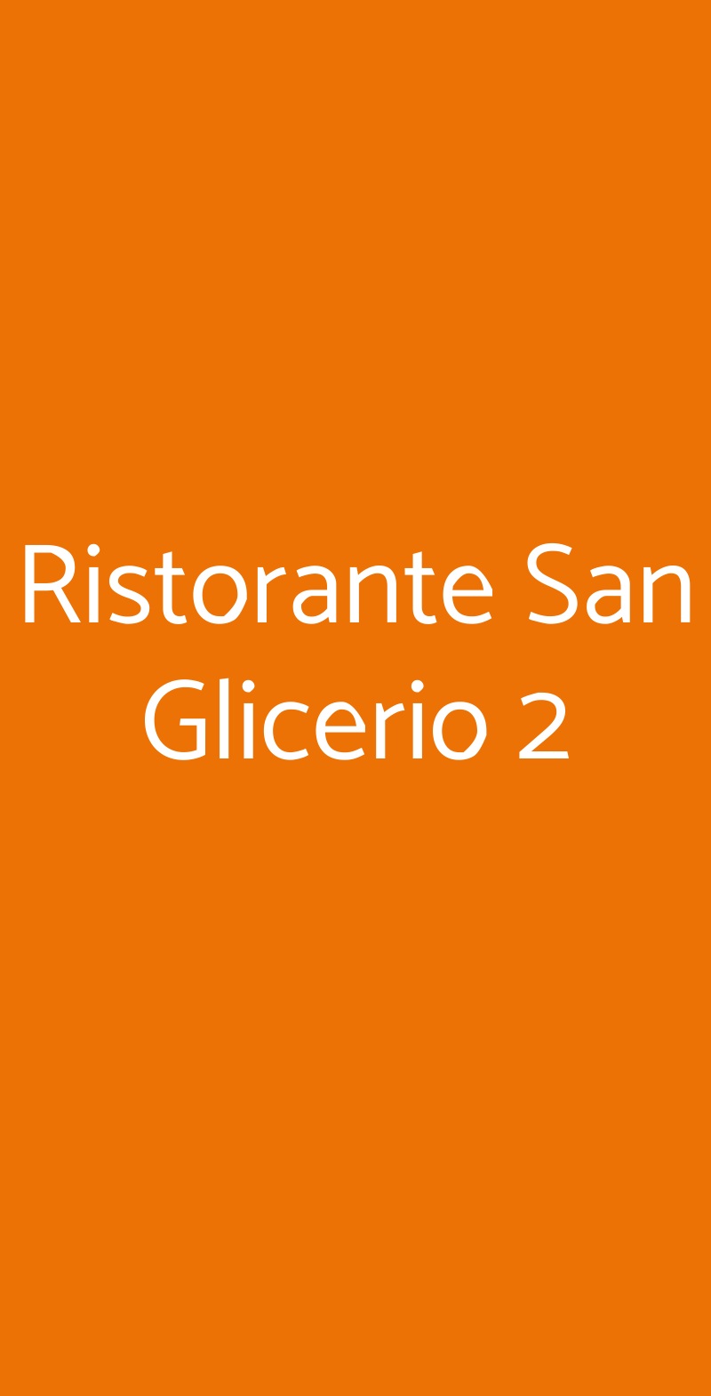 Ristorante San Glicerio 2 Milano menù 1 pagina