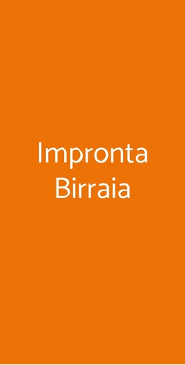 Impronta Birraia, Milano