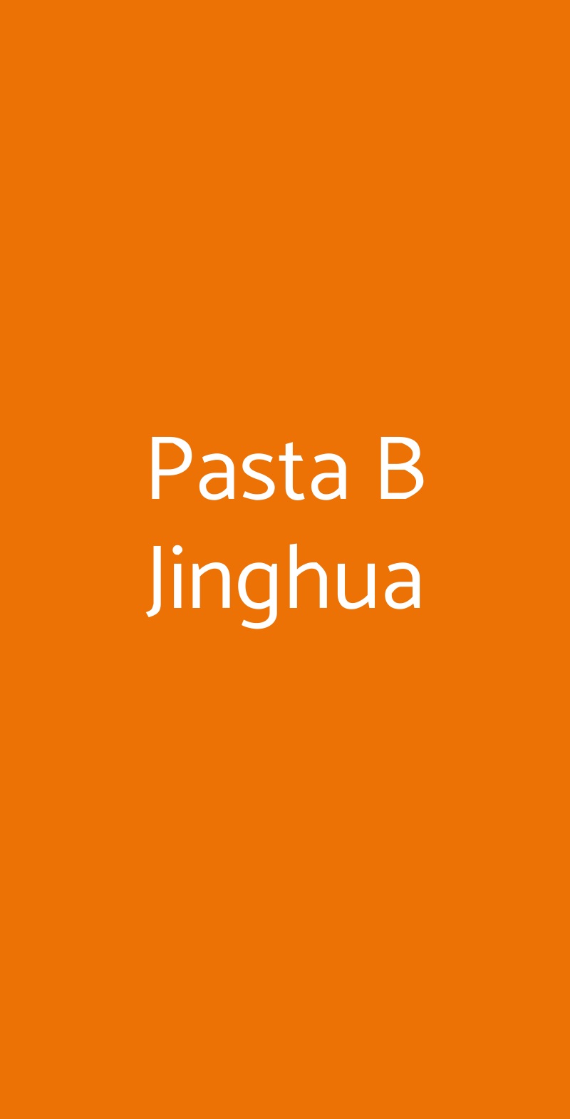 Pasta B Jinghua Milano menù 1 pagina