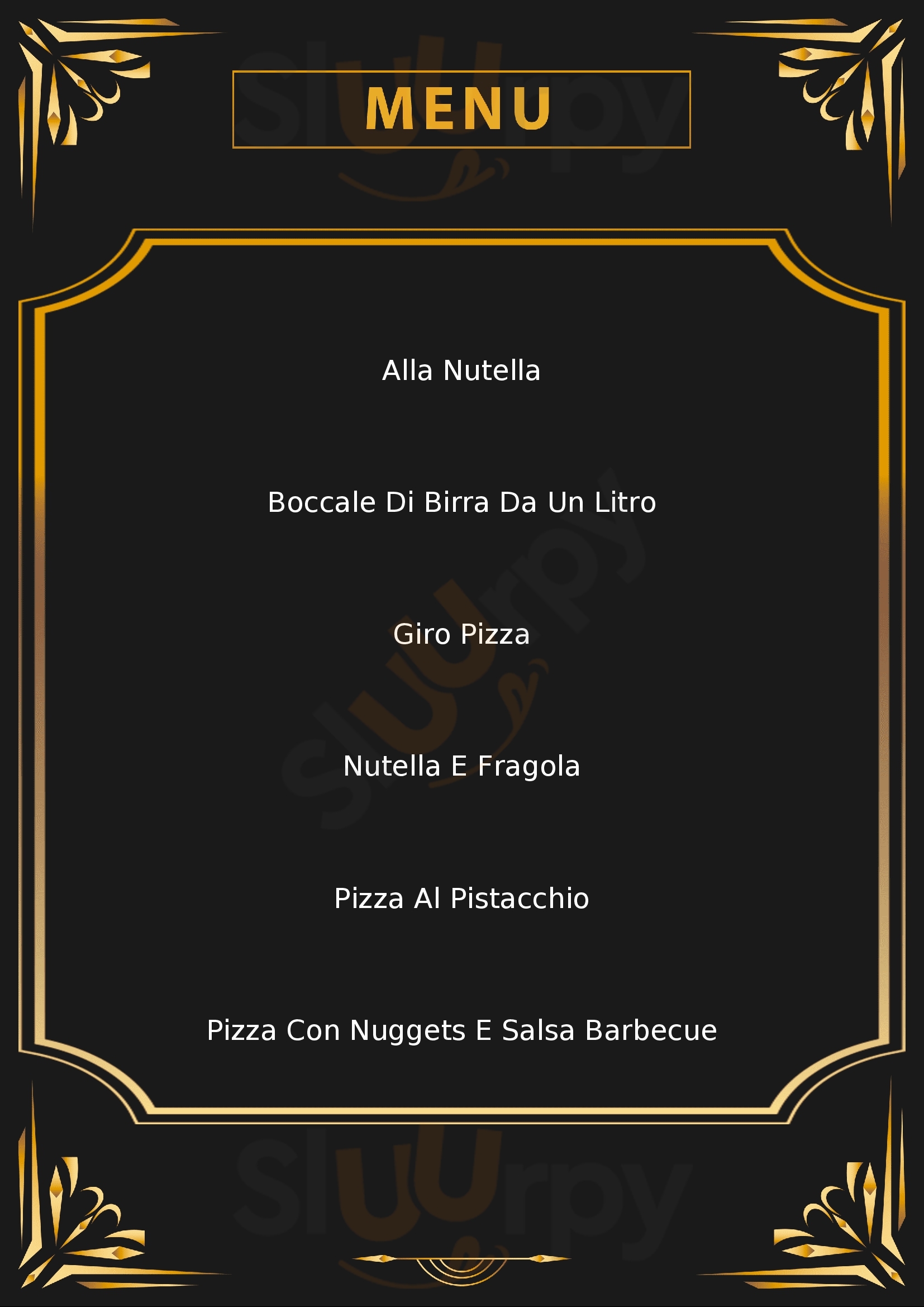 Pizza Club No Limits Milano menù 1 pagina