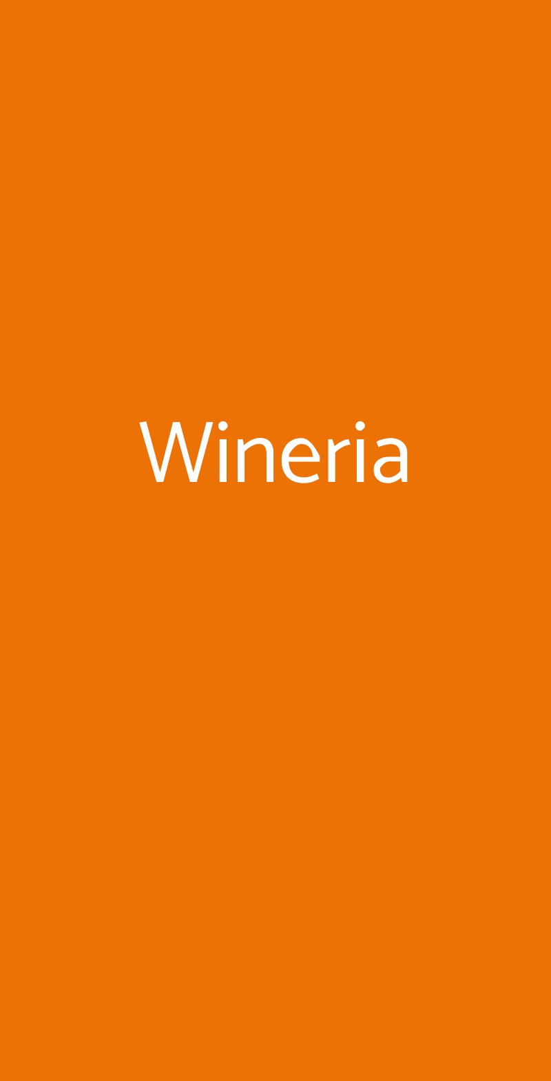 Wineria Milano menù 1 pagina
