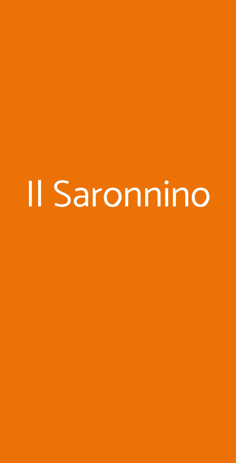 Il Saronnino Milano menù 1 pagina